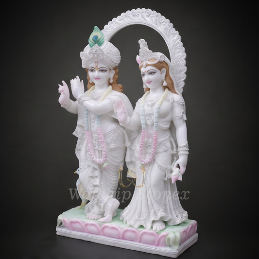 Radha krishna marble moorti