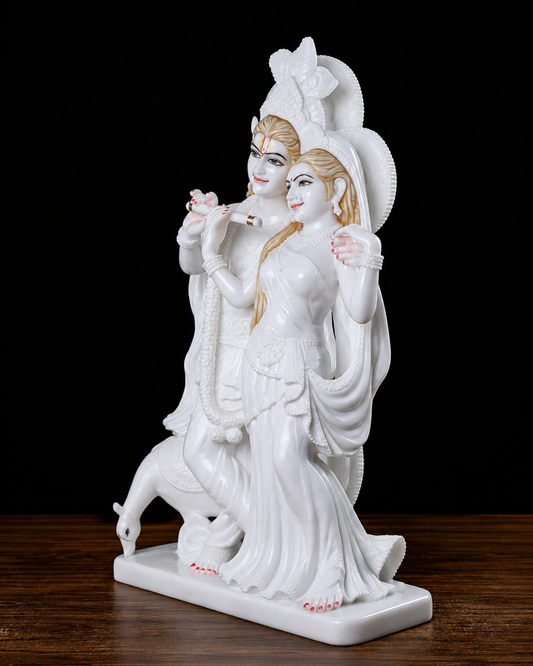 Radha krishna marble moorti