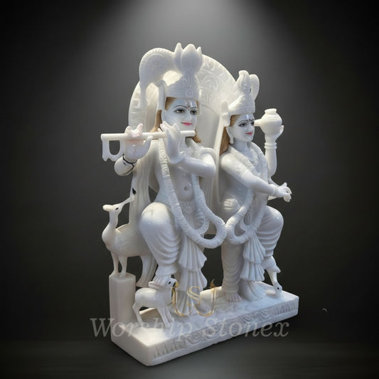 Radha krishna marble moorti