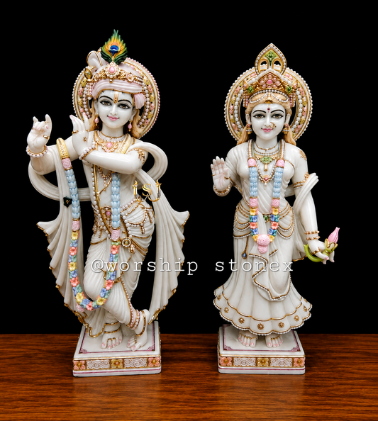 Radha krishna marble moorti
