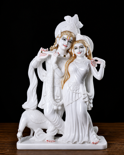 Radha krishna marble moorti