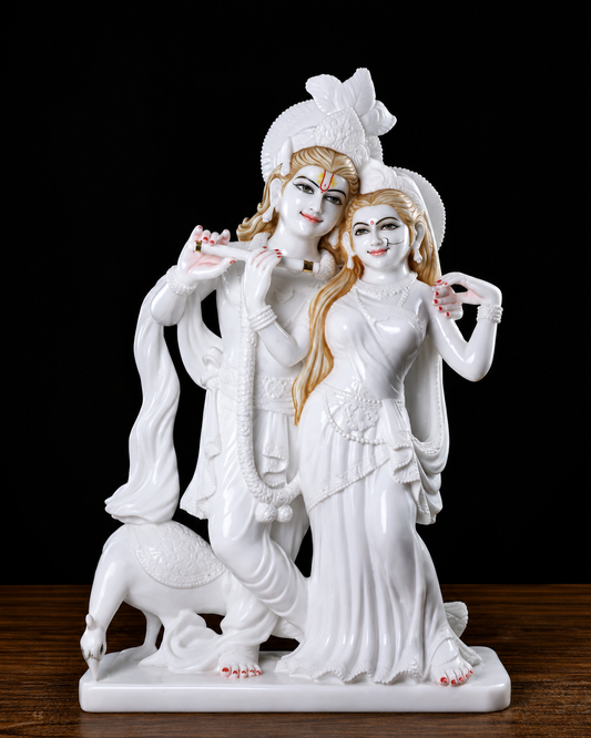 Radha krishna marble moorti