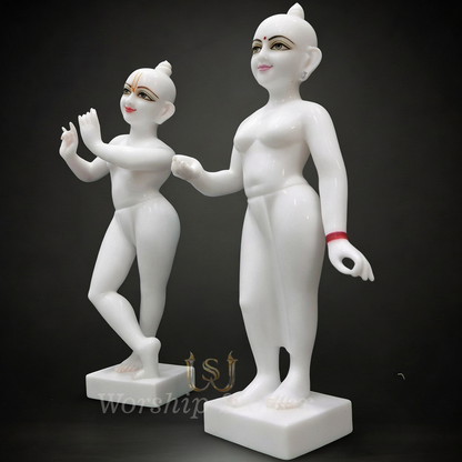 Artistic Marble Radha Krishna Murti for Gift & Worship
