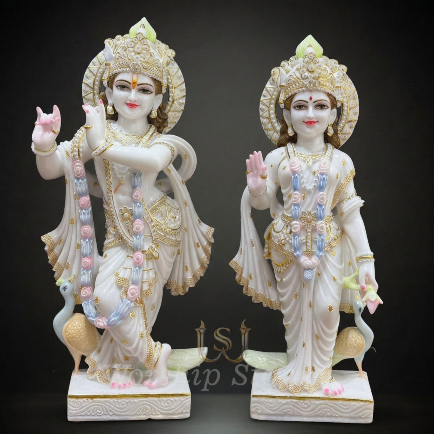 Radha krishna marble moorti