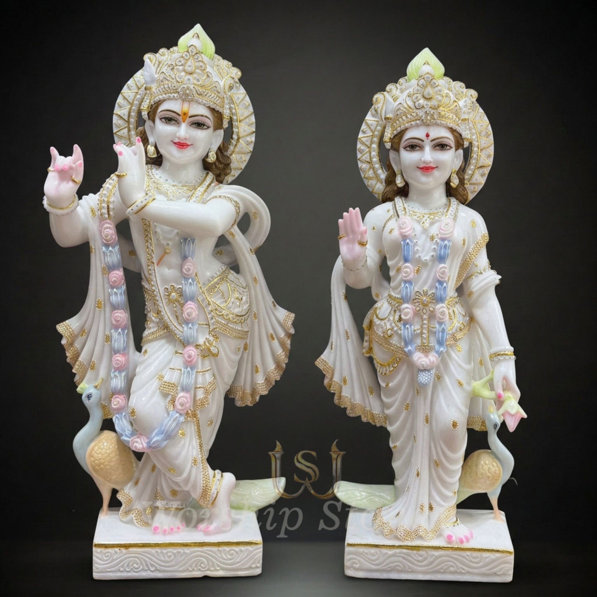 Radha krishna marble moorti