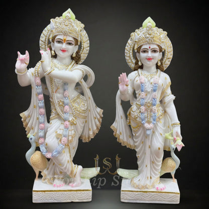 Radha krishna marble moorti