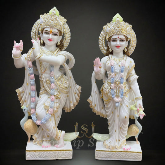 Radha krishna marble moorti
