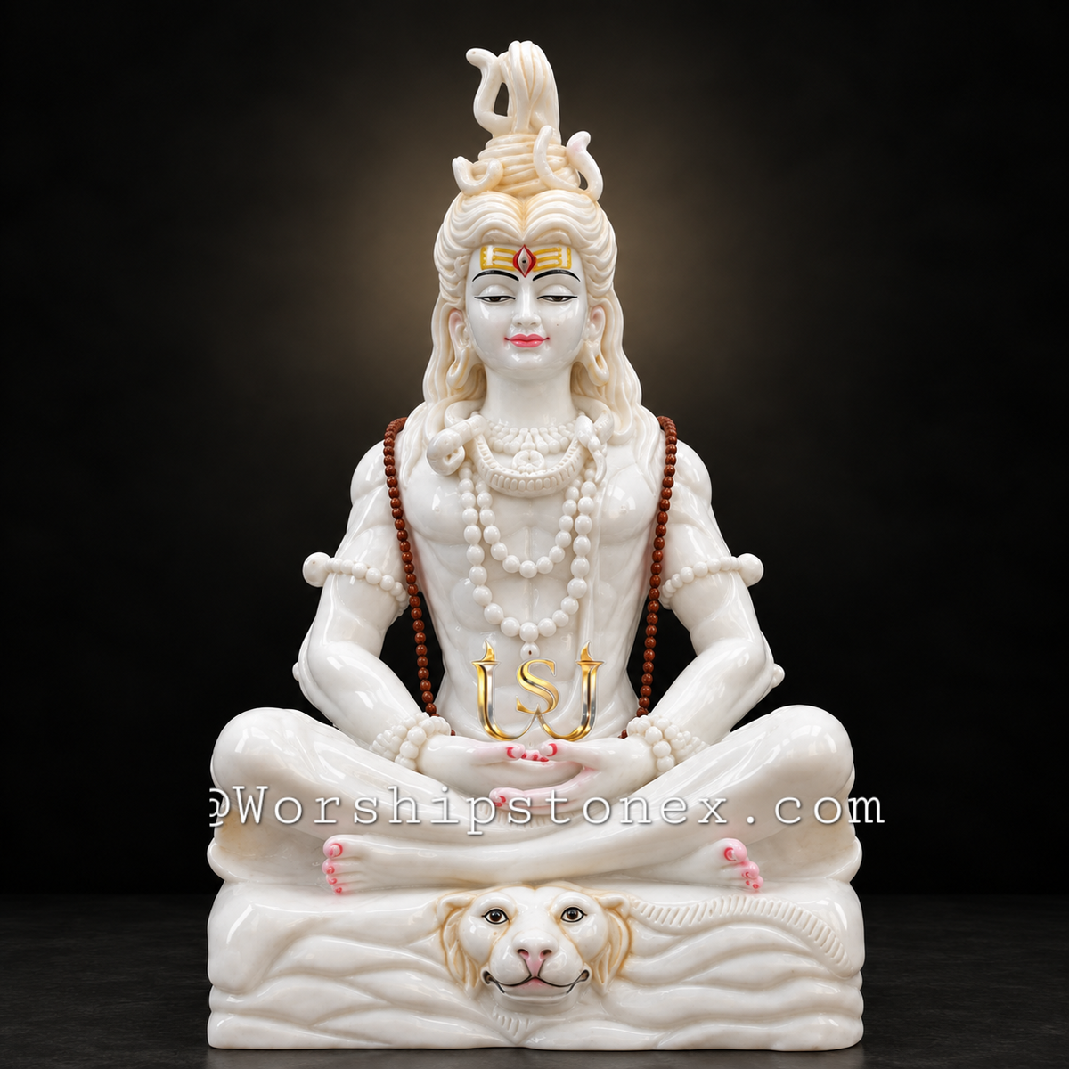 24 Inch Marble Shiv Ji Murti