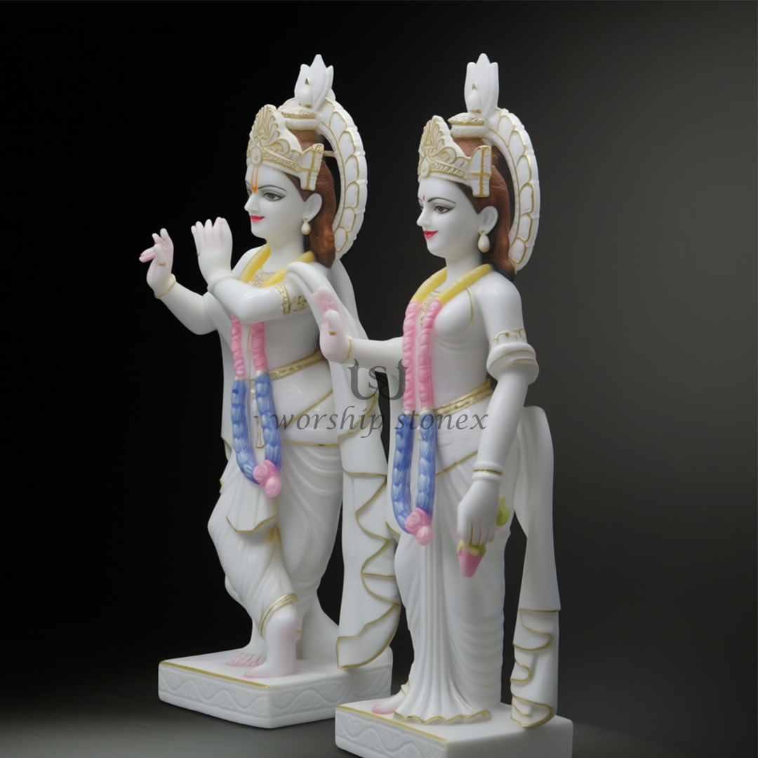 Radha krishna marble moorti