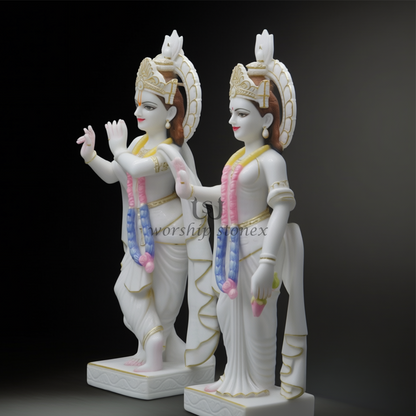 Radha krishna marble moorti