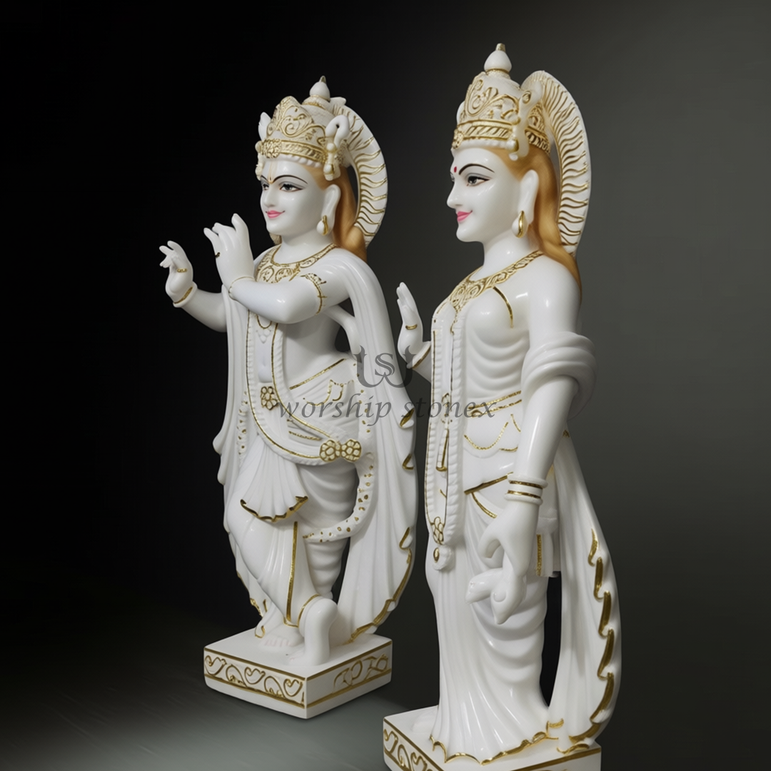 Radha krishna marble moorti