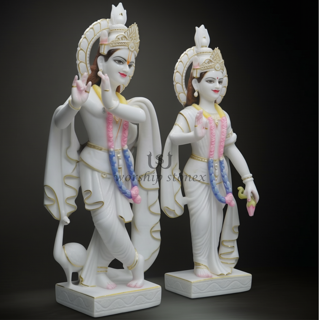 Radha krishna marble moorti
