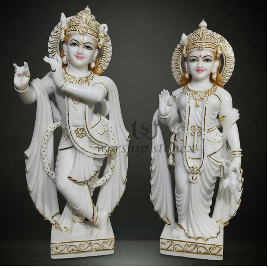 Radha krishna marble moorti