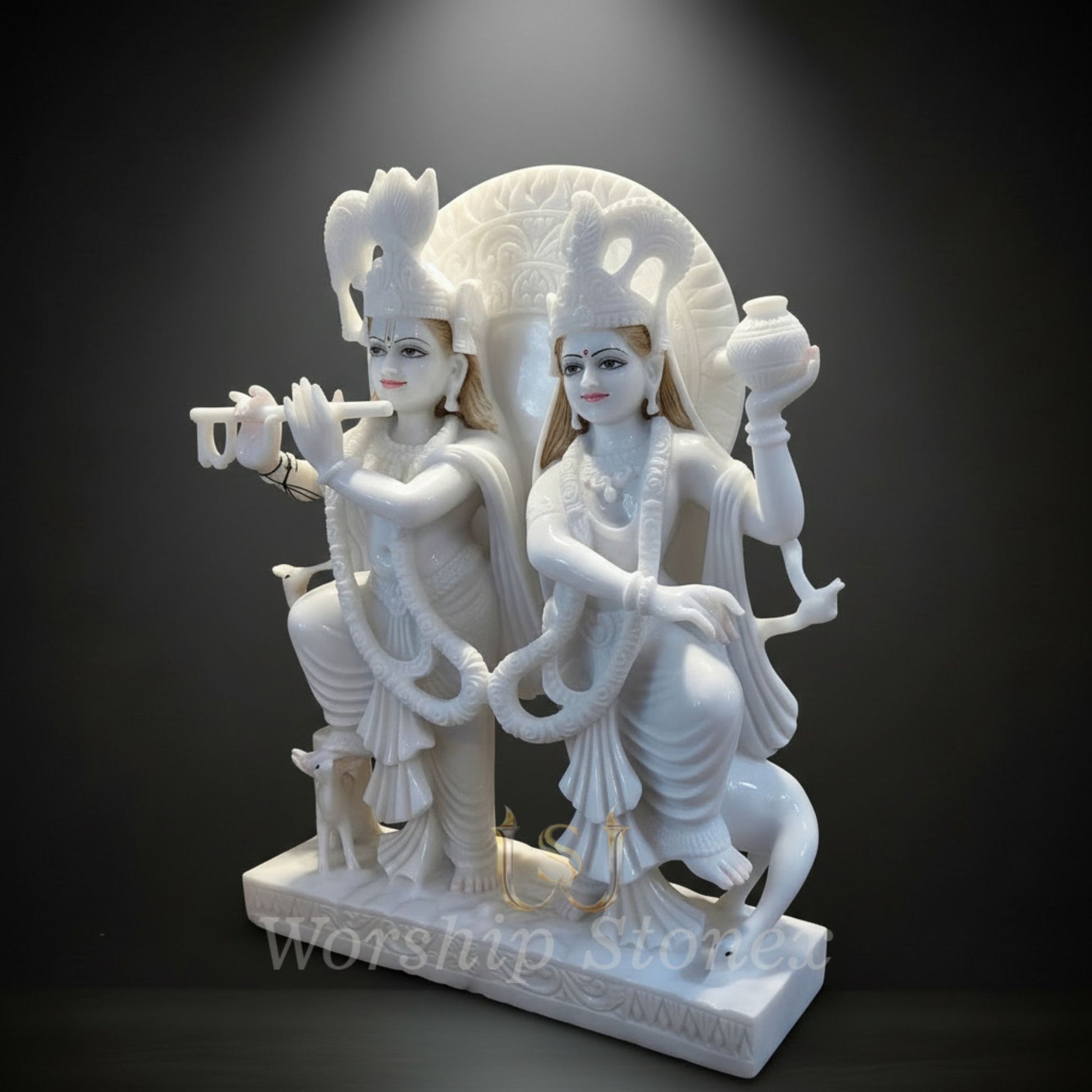 Radha krishna marble moorti