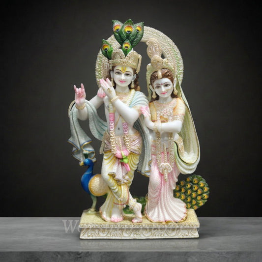 Radha krishna marble moorti