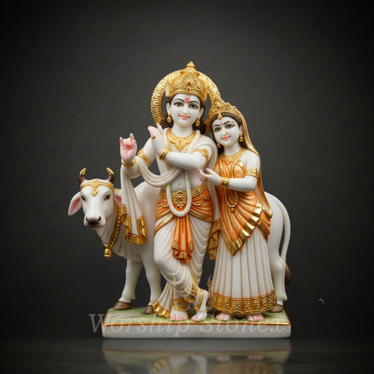 Radha krishna marble moorti