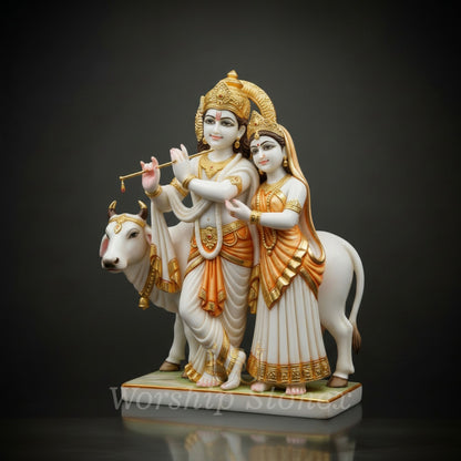 Radha krishna marble moorti