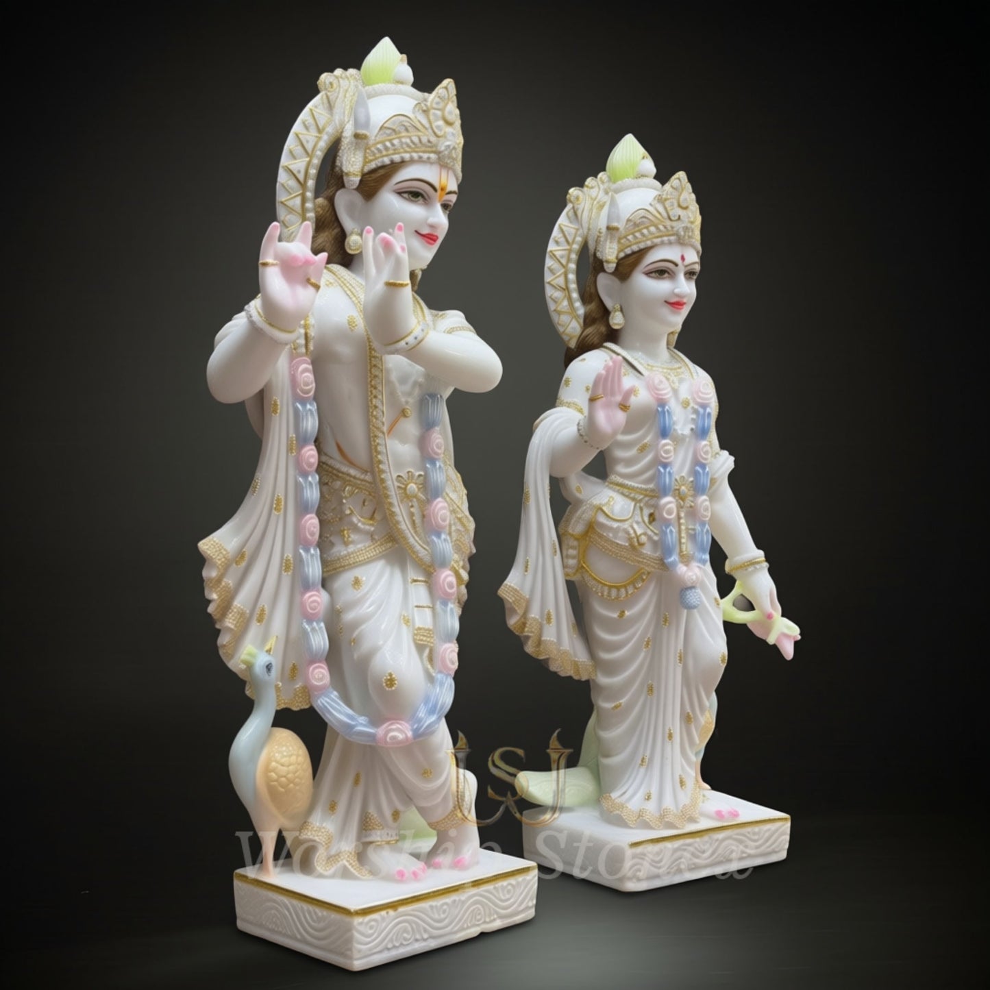 Radha krishna marble moorti