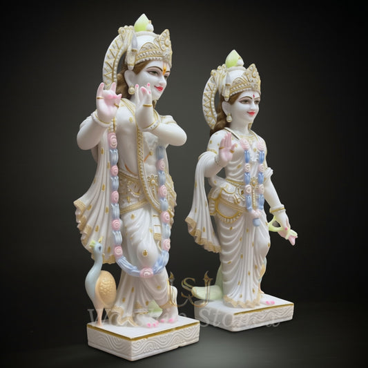 Radha krishna marble moorti