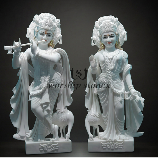 Radha krishna marble moorti