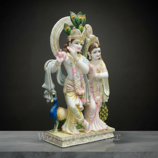Radha krishna marble moorti