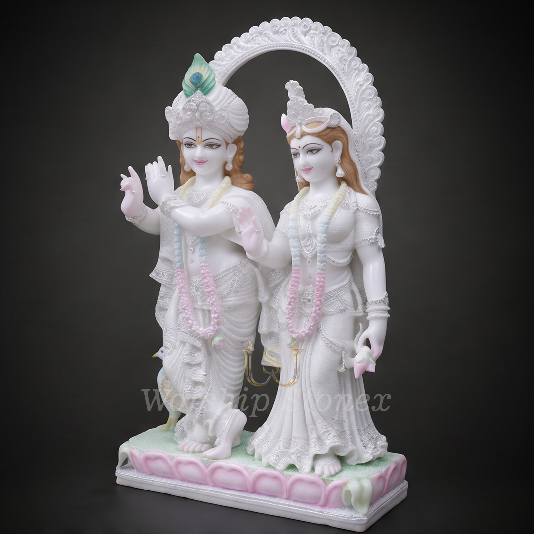 Radha krishna marble moorti