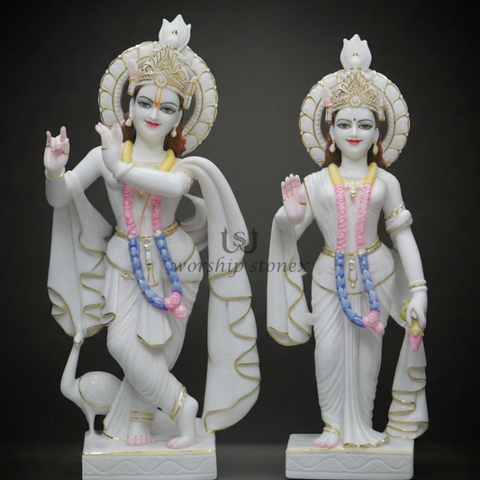 Radha krishna marble moorti