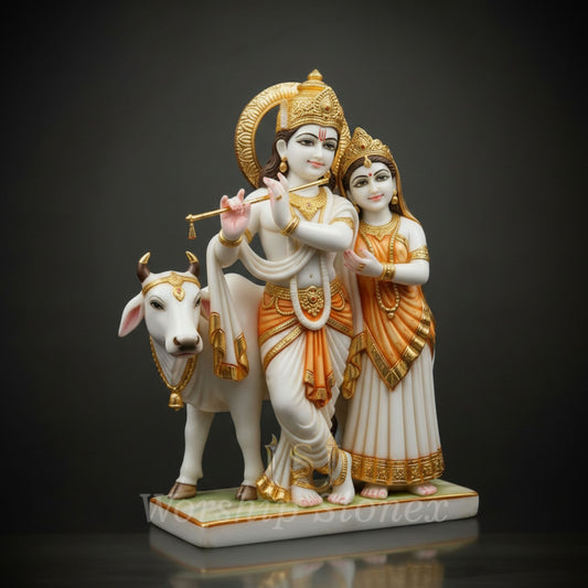 Radha krishna marble moorti