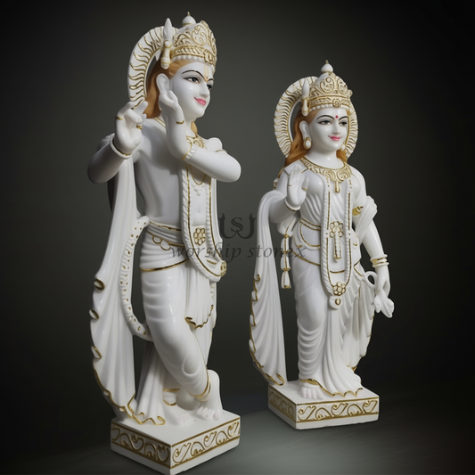 Radha krishna marble moorti