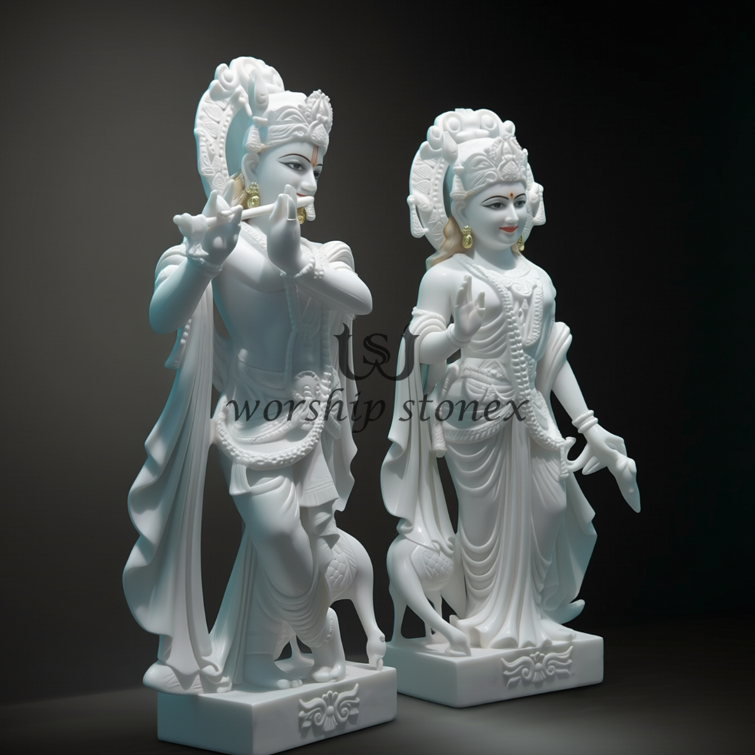 Radha krishna marble moorti