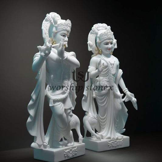 Radha krishna marble moorti