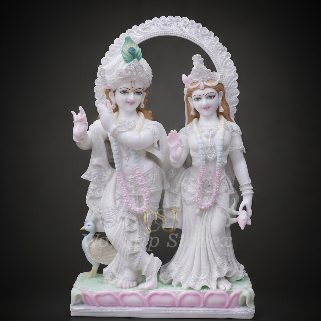 Radha krishna marble moorti