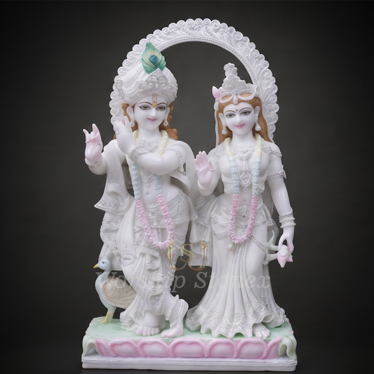 Radha krishna marble moorti