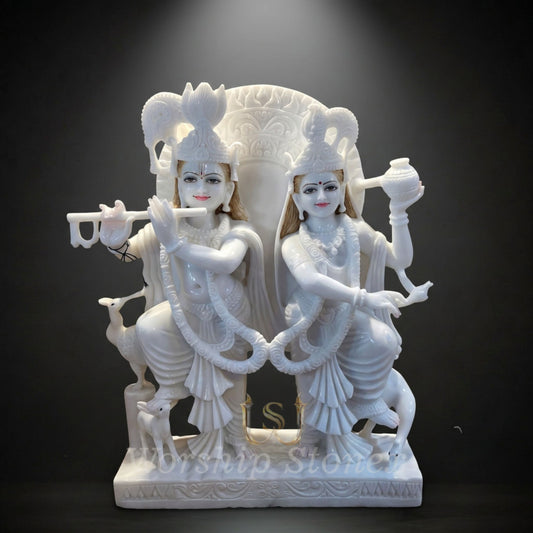 Radha krishna marble moorti