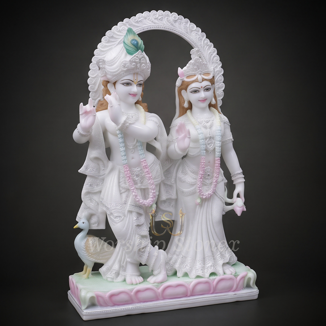 Radha krishna marble moorti