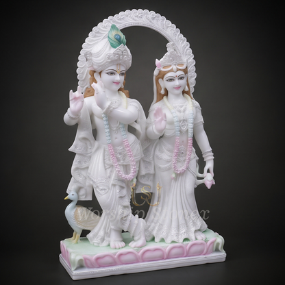 Radha krishna marble moorti